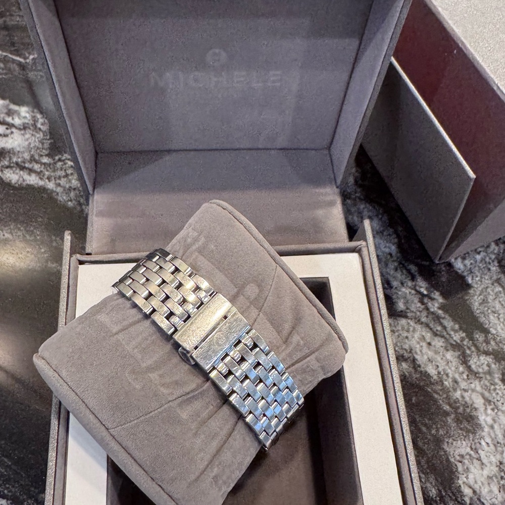 Michele Silver Chronograph woman’s Watch - Picture 2 of 4